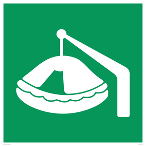 E039 safe condition davit launched liferaft